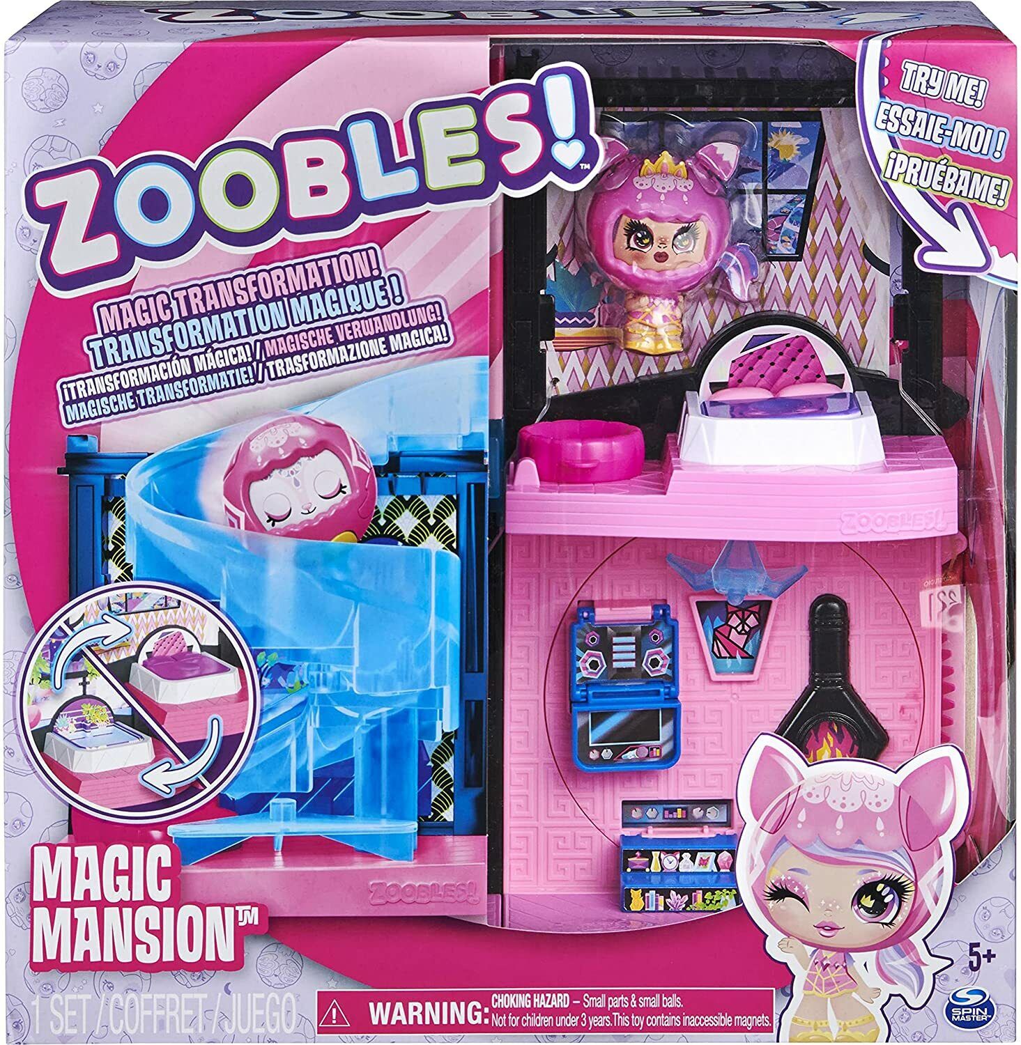 Zoobles Magic Mansion Transformable Dream House with 6 Rooms and Slide 19809426 