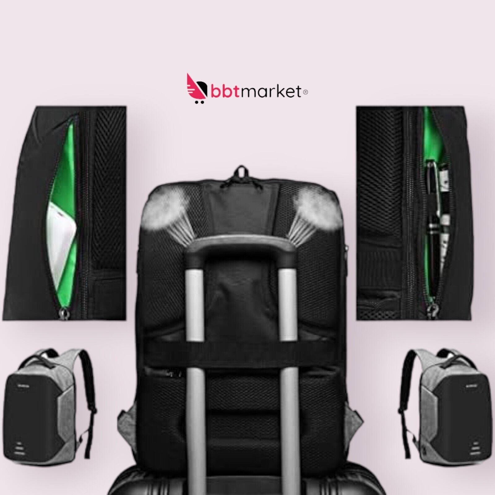 Laptop Backpack-Men Women-Sport Travel Hiking Work School Backpack 