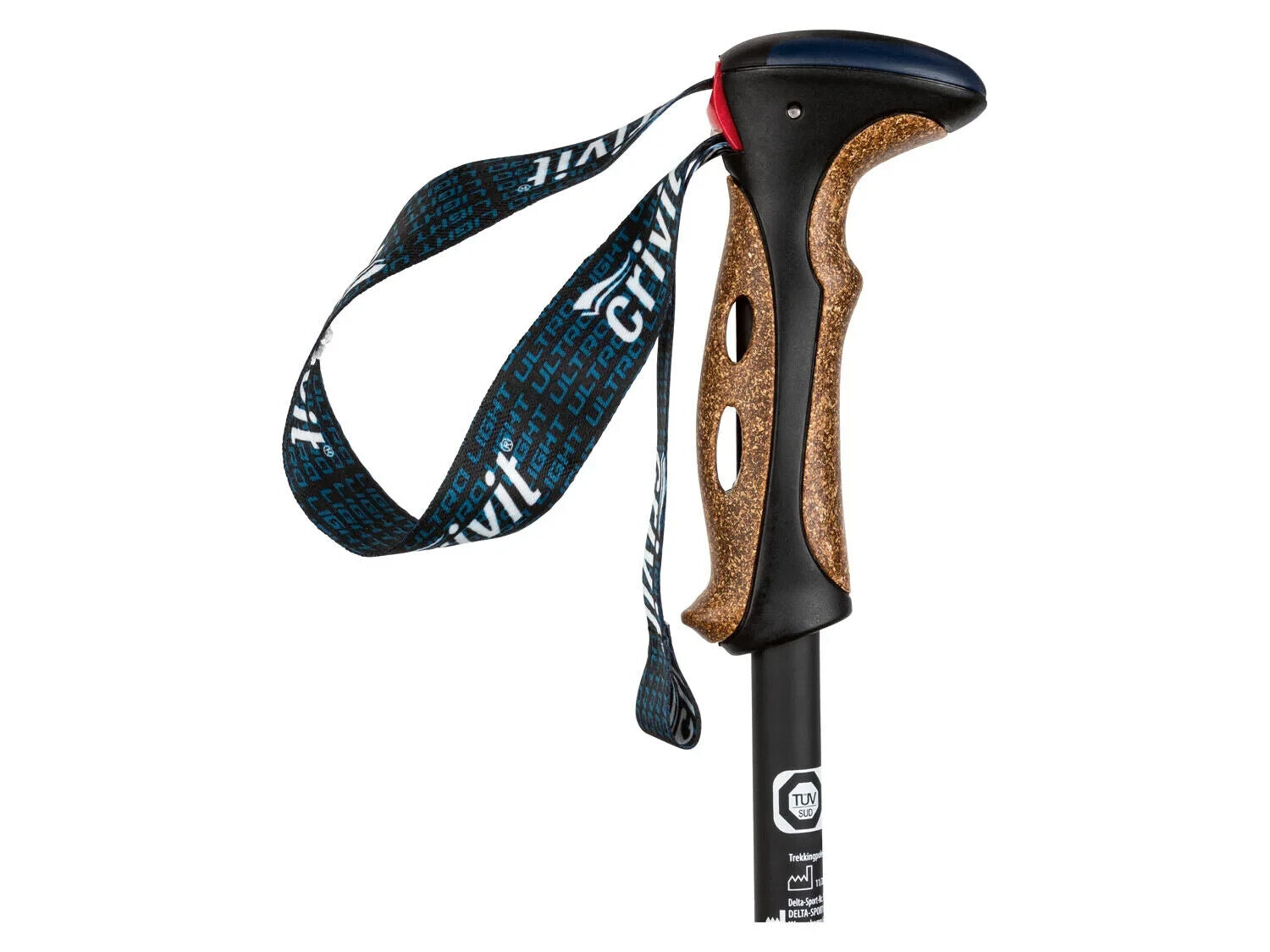 2x Nordic Walking Stöcke Teleskop 64-135 cm – Alu Antischock mit Korkgriff