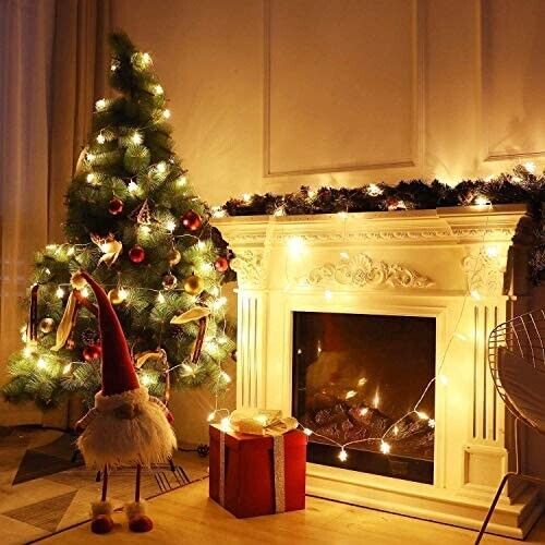 Weihnachtsbeleuchtung Sterne Lichterkette Lichtervorhang Innen Streifen Stripe