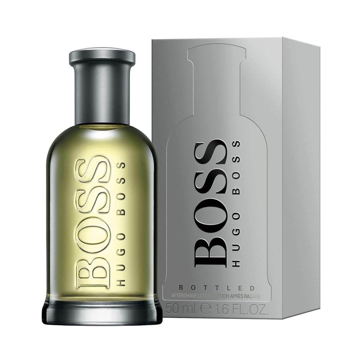 BOSS BOTTLED After-Shave oriental-woody men's fragrance with cinnamon 50ml (1 pack)