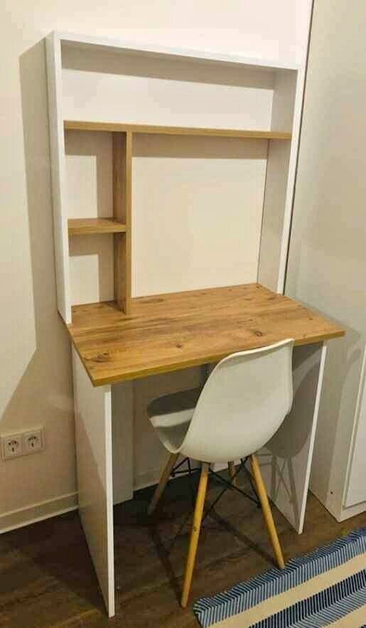Computer desk, work table, mobile office table, PC table with shelves 