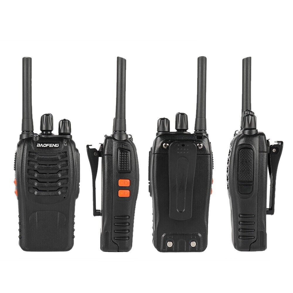BaoFeng BF-88E 6er Set – PMR446 Handfunkgeräte mit USB-Ladekabel | Lizenzfrei, 16 Kanäle, 1,5–3 km Reichweite, VOX & Scan-Funktion