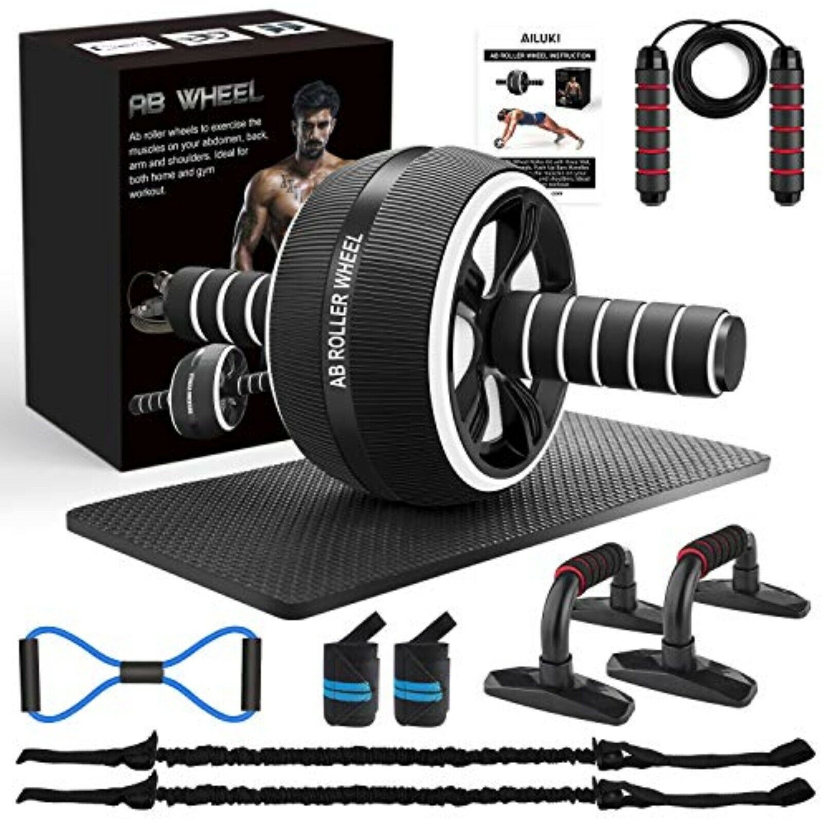NEW abdominal muscle trainer abdominal roller abdominal trainer skipping rope abdominal muscle 