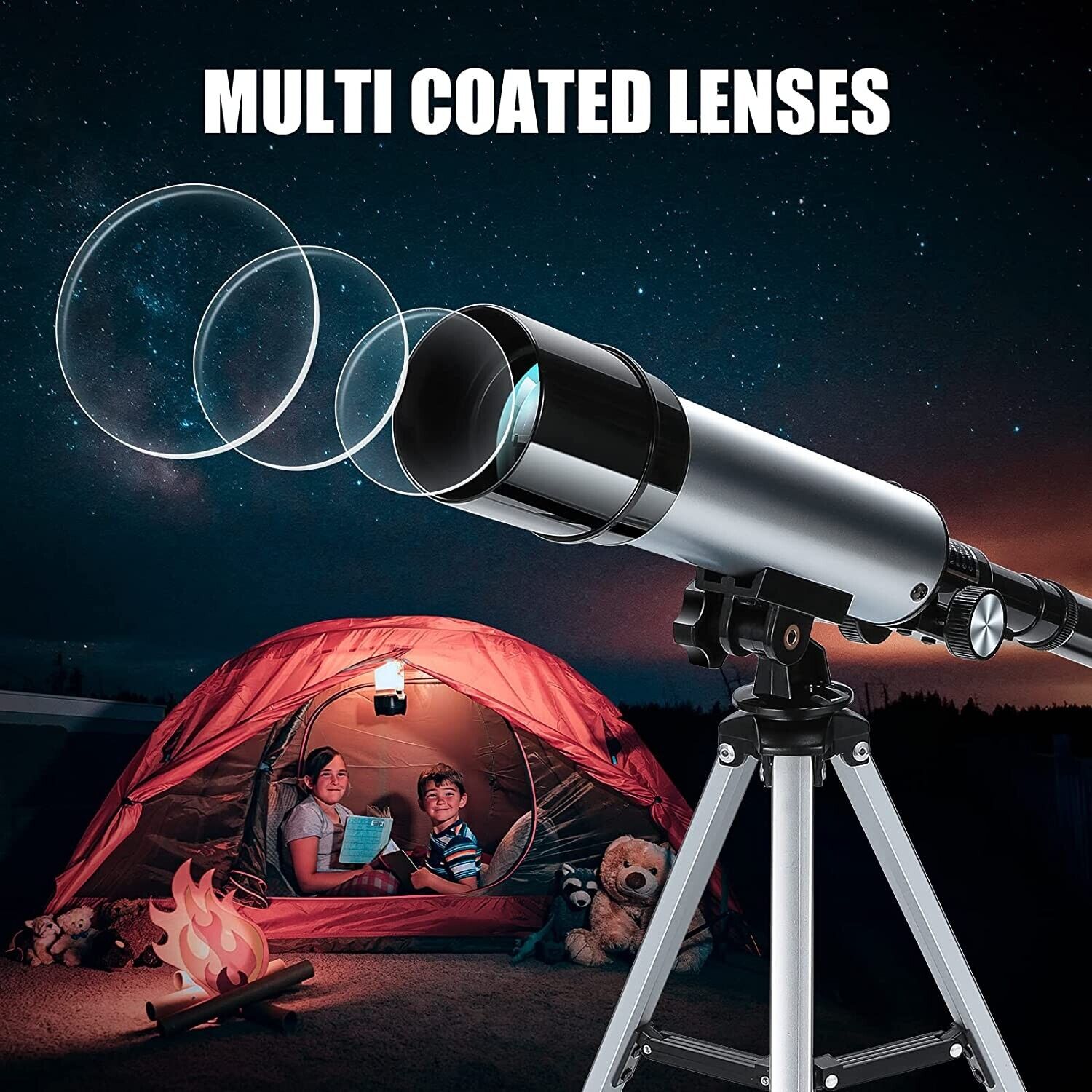 Teleskop Astronomisches Hohes Stativ Mobile Holder für Kinder Einsteiger