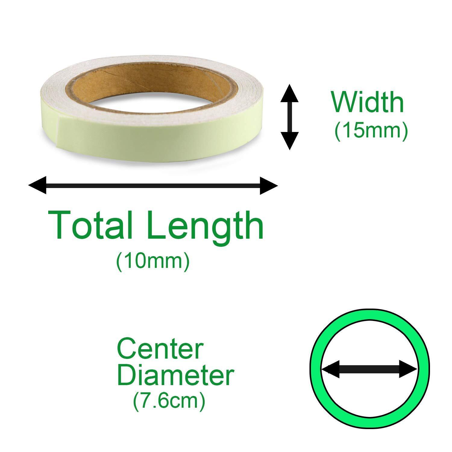 Adhesive tape luminous - phosphor tape marking tape luminous tape tape 10Mx15mm NEW 
