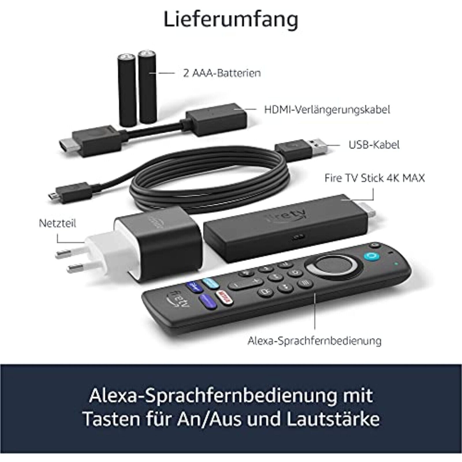 Amazon Fire TV Stick 4K MAX Ultra HD WiFi 6 | with Alexa Voice Remote New &amp; in Original Packaging 