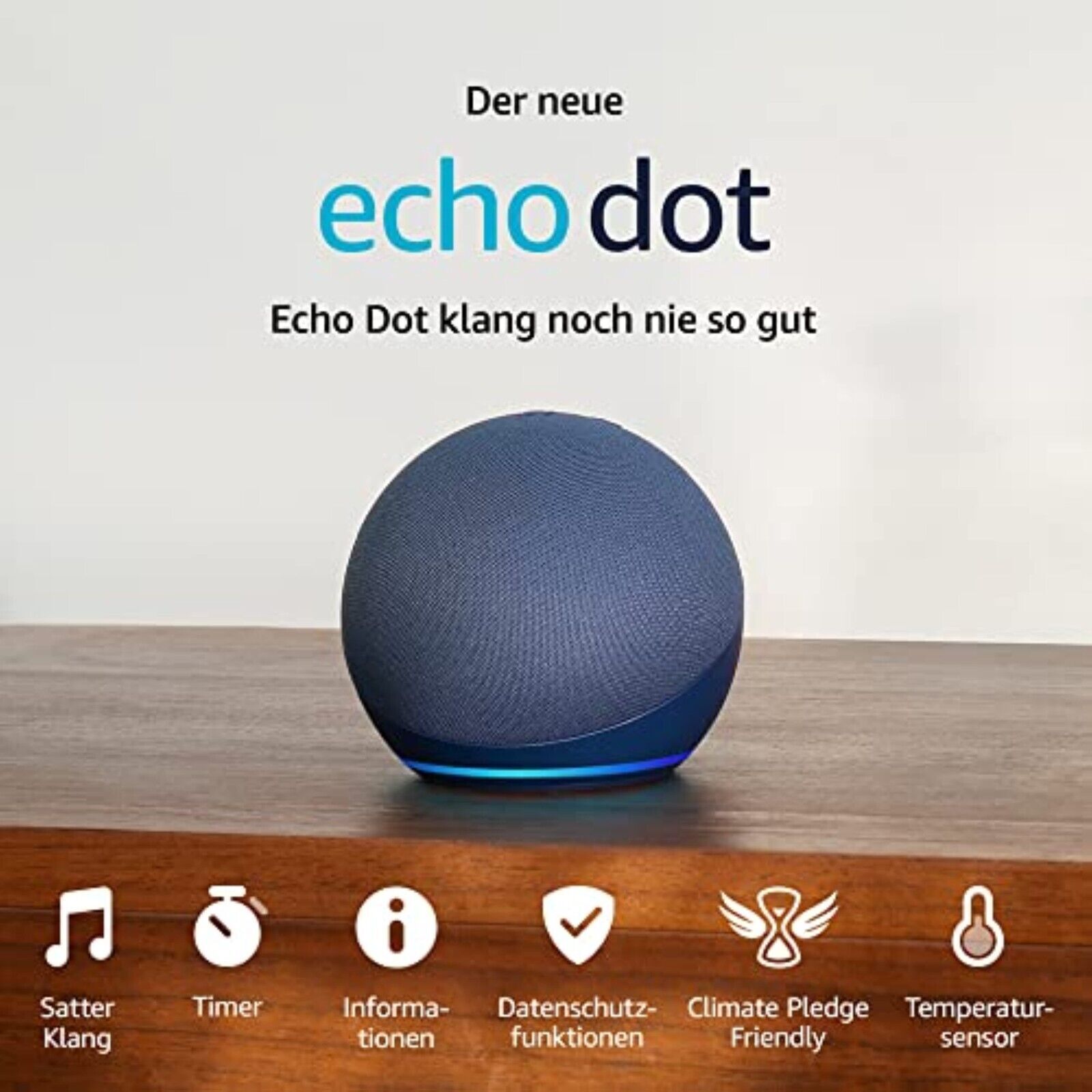 Amazon Echo Dot 5th Generation Alexa Smart Speaker Deep Sea Blue 2022 NEW 