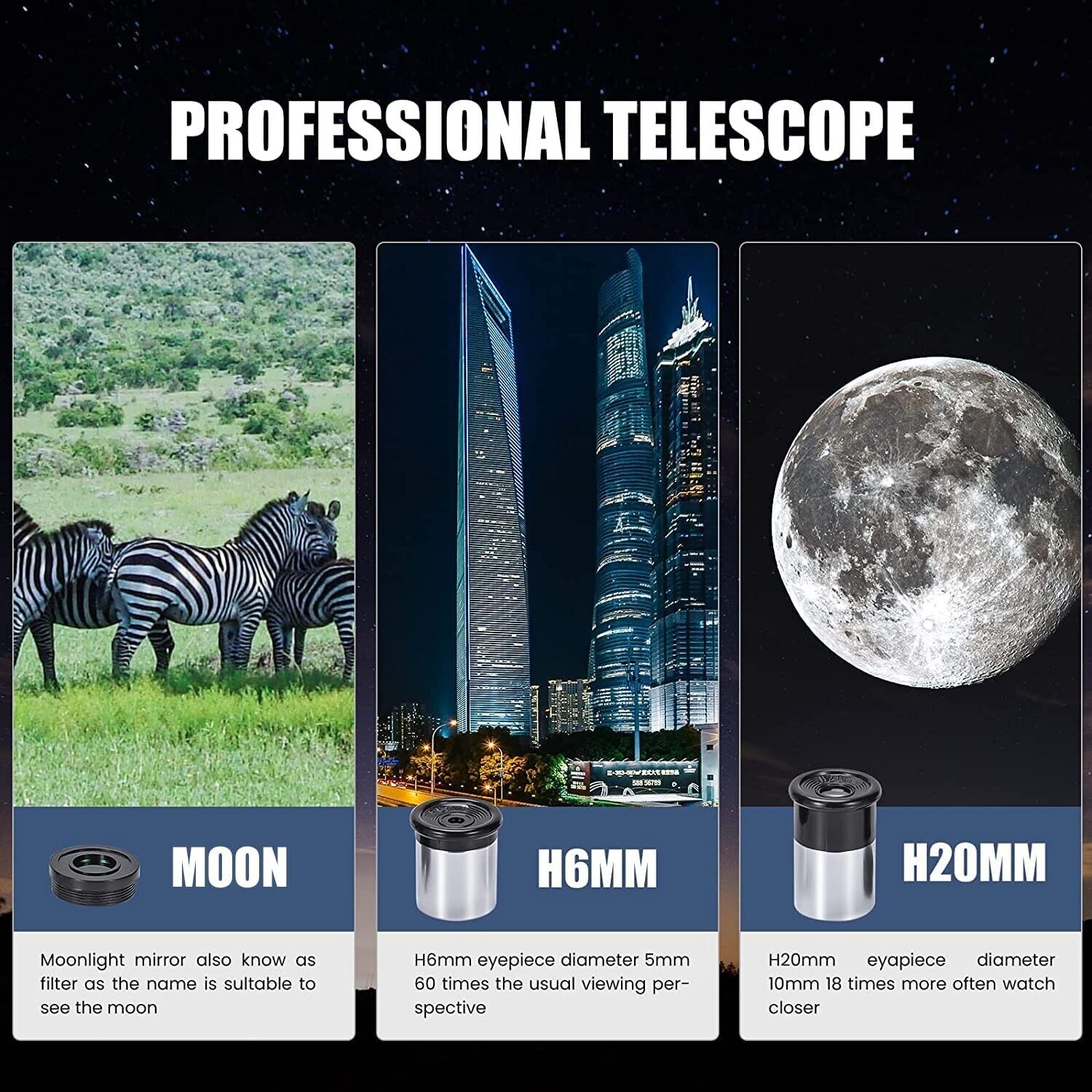 Teleskop Astronomisches Hohes Stativ Mobile Holder für Kinder Einsteiger