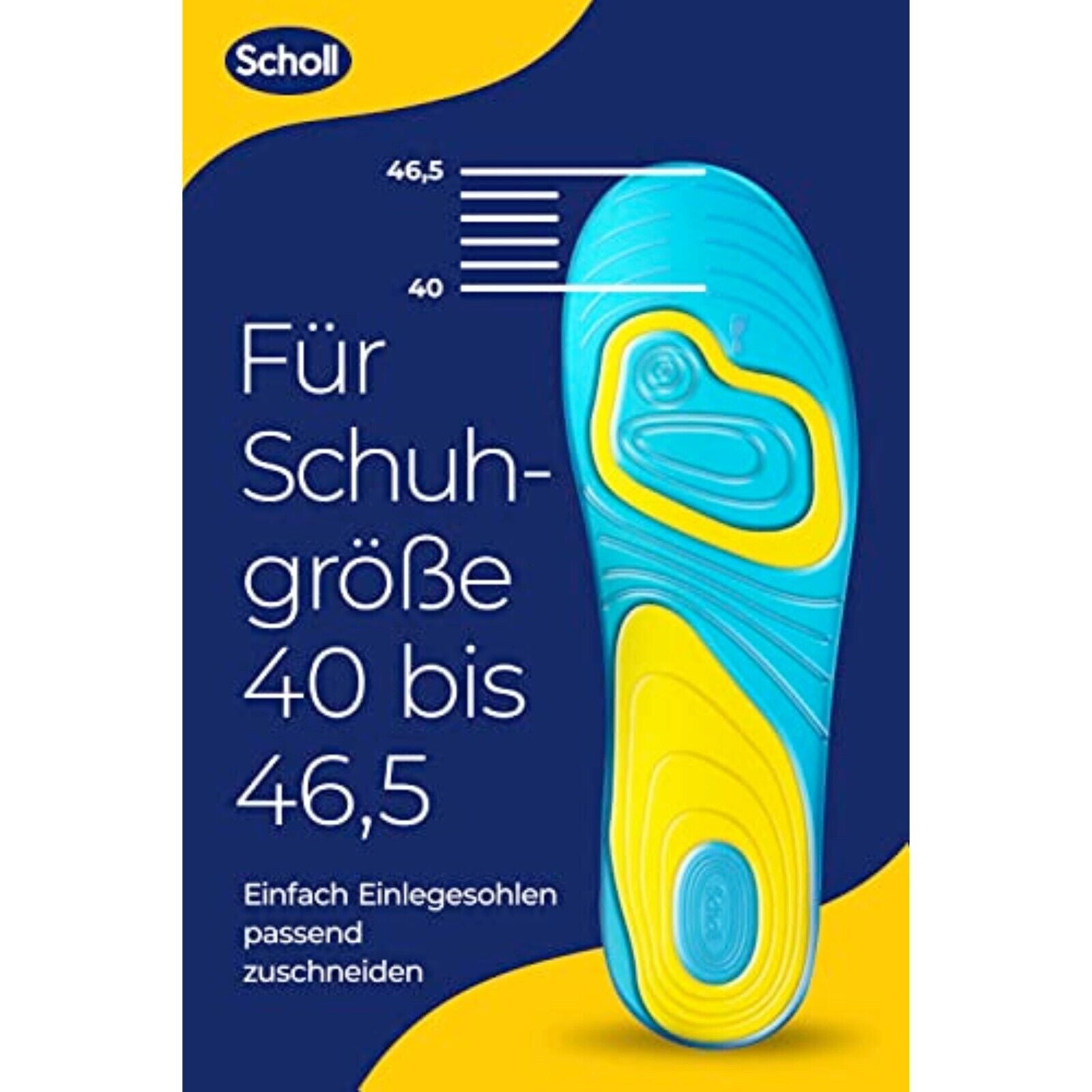 Scholl GelActiv Everyday insoles for casual shoes – 1 pair 40 - 46.5 