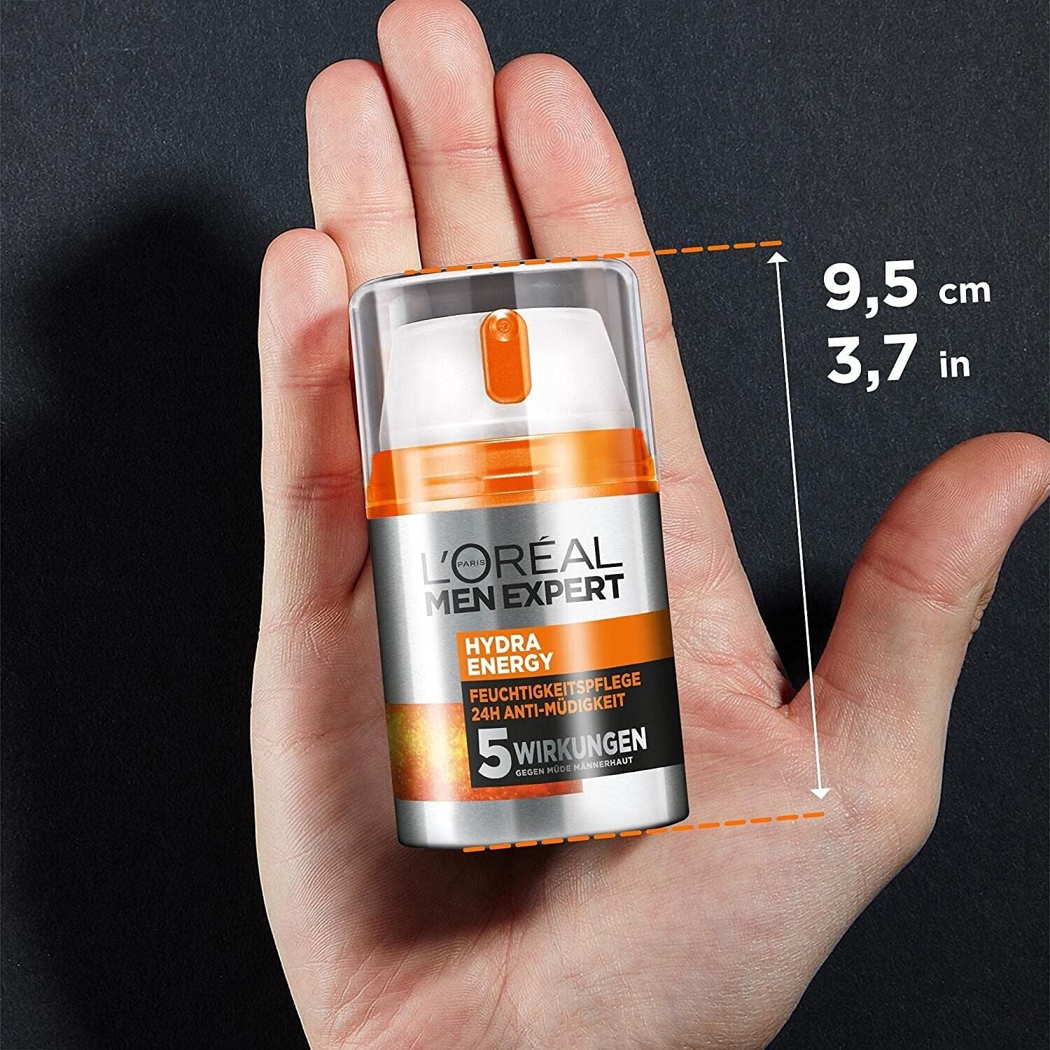 L'Oréal Hydra Energy Männerpflege-Set – 3-teilig: Duschgel, Waschgel & Feuchtigkeitscreme