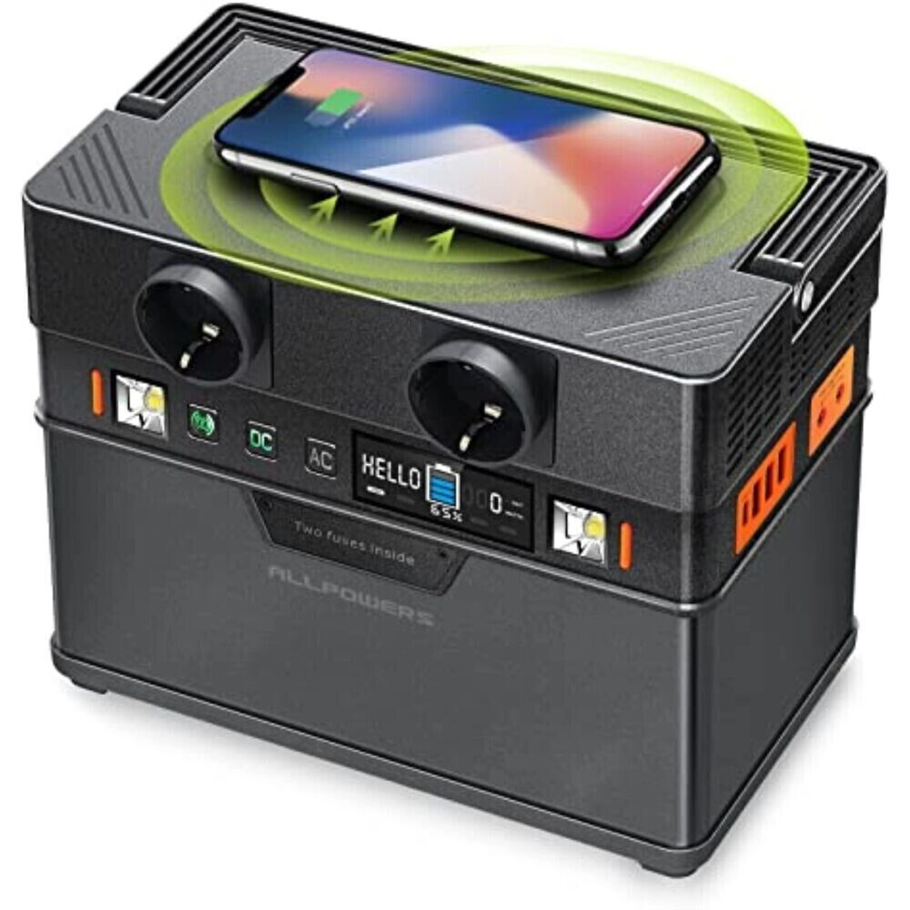 Tragbar Powerstation Solar Powerbank 78000mAh 300W mit AC/USB-Ausgang ALLPOWERS