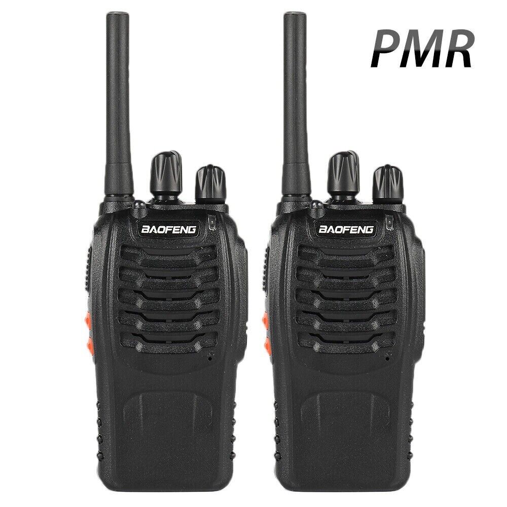 4× Walkie Talkie Handheld Radio BF-88E 16 Channels USB Charger 