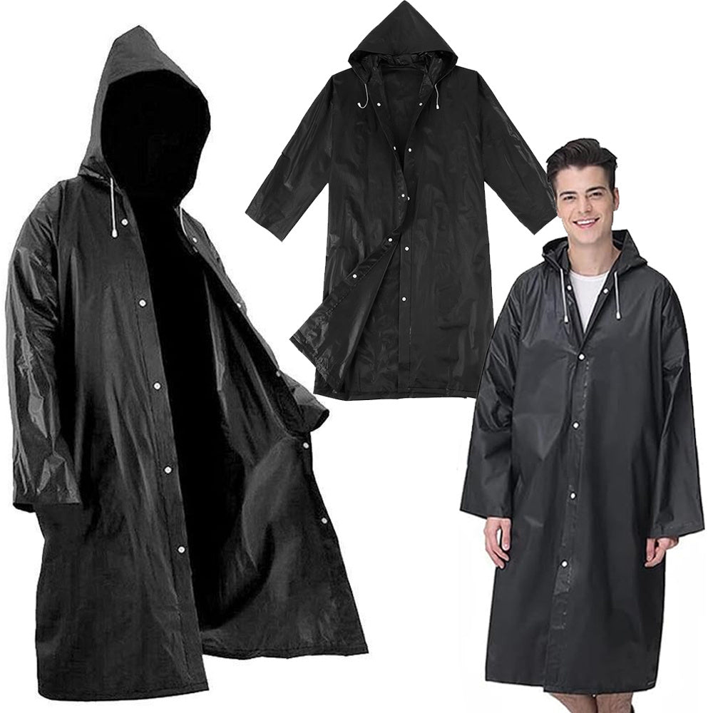 Unisex Regenmantel Wasserdicht – Leichte Regenjacke mit Kapuze, Universal Größe