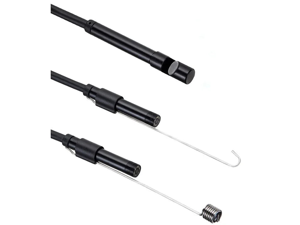 USB Endoskopkamera 5 m mit 5,5 mm Kamerakopf – LED Inspektionskamera IP67 für Android OTG & Windows PC