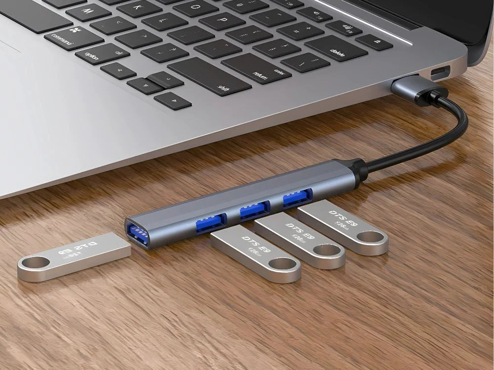 USB Hub 4 Port USB 3.0 Verteiler Adapter Splitter 5Gbps für PC Laptop