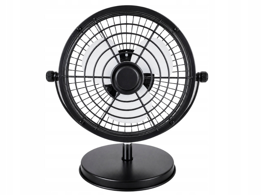 USB Tischventilator Leise Mini Ventilator für Büro Zuhause USB-C 360° Neigbar