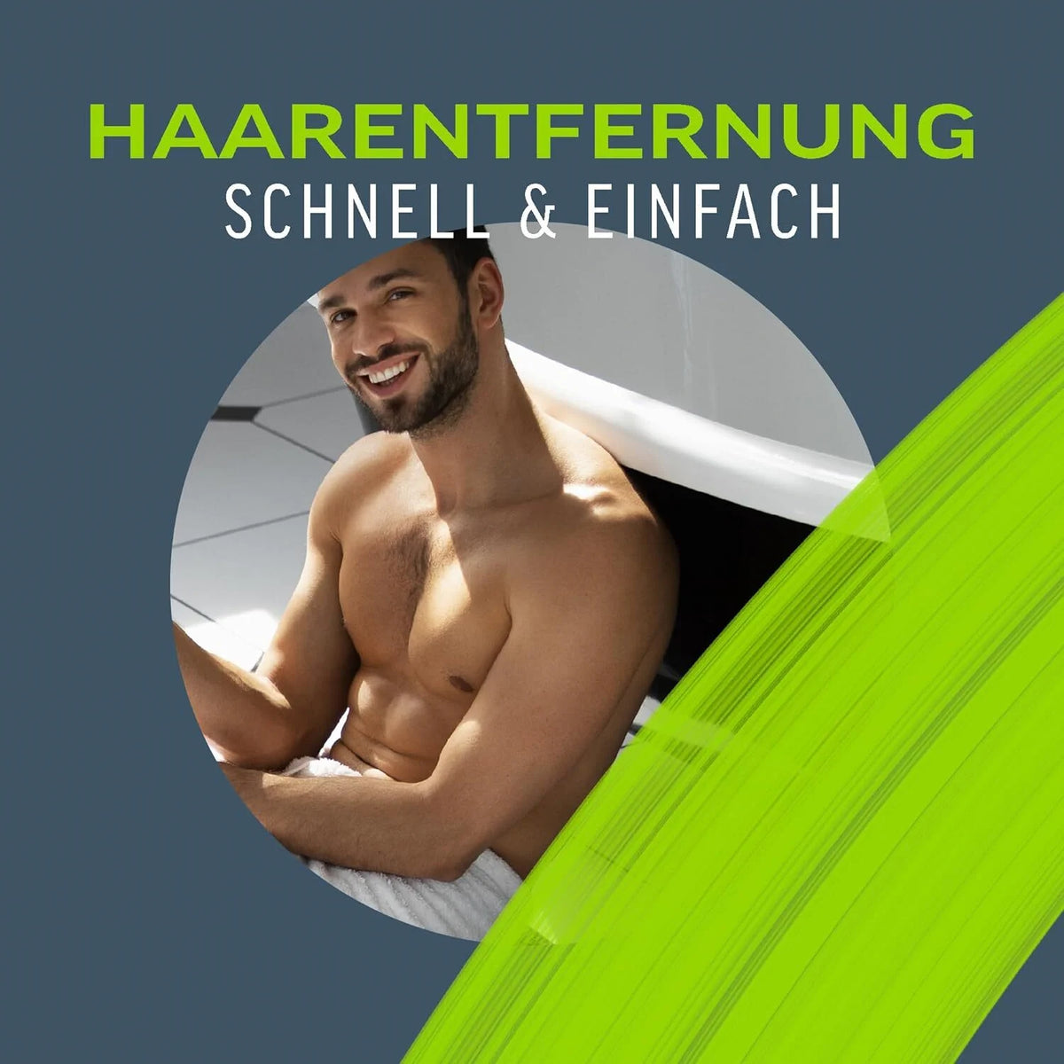 Veet Men Intim Haarentfernungs-Set – 100 ml Enthaarungscreme & 50 ml Pflegebalsam mit Aloe Vera