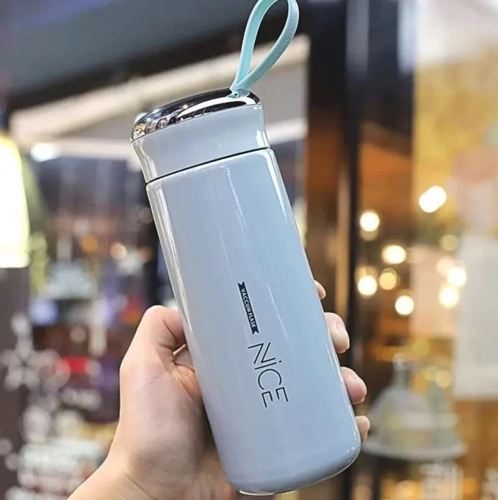 NICE BD12N Wasserflasche 400 ml – BPA-freie Trinkflasche mit Griff & Zubehör