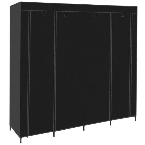 XXL Stoff Kleiderschrank 170x170 cm – Faltschrank mit 14 Fächern und 2 Kleiderstangen