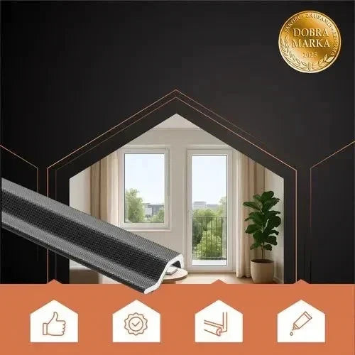 Zugluftstopper Fensterdichtung Türdichtung 4m Selbstklebend Dichtungsband